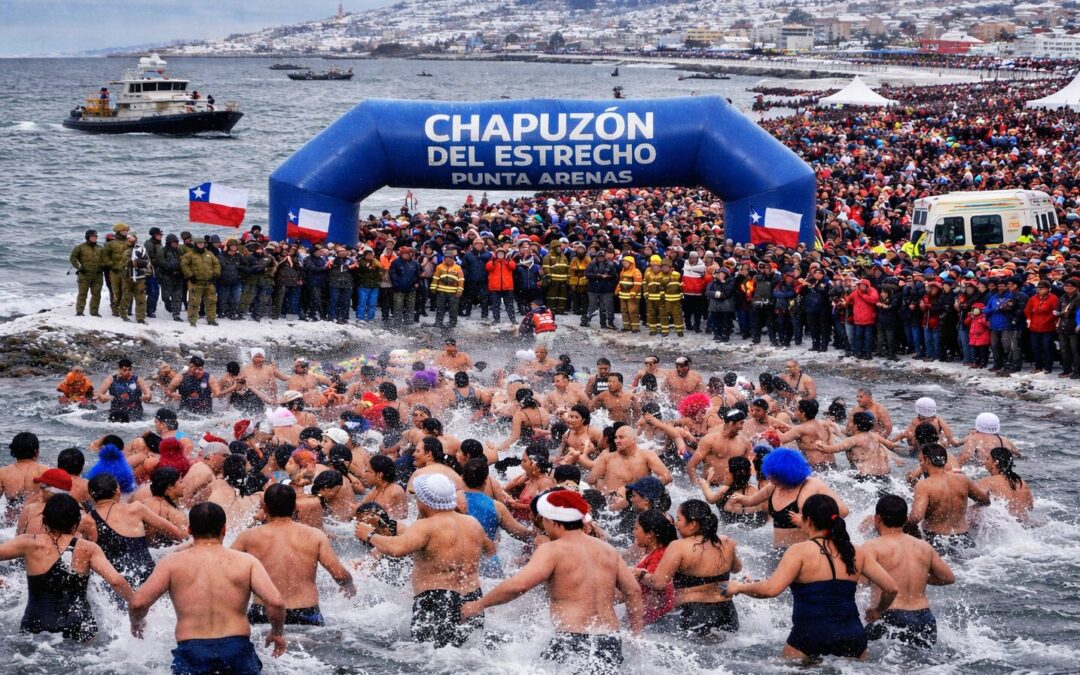 Punta Arenas abre inscripciones para el Chapuzón del Estrecho 2026: aumentan cupos a 8 mil participantes