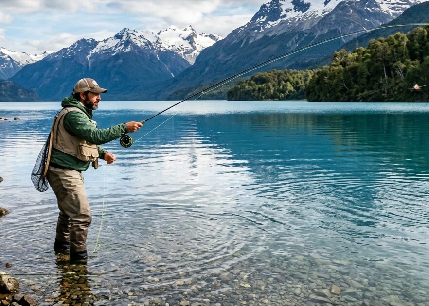Pesca responsable, música y asado patagón: El Lago Brown debuta con su primera competencia deportiva