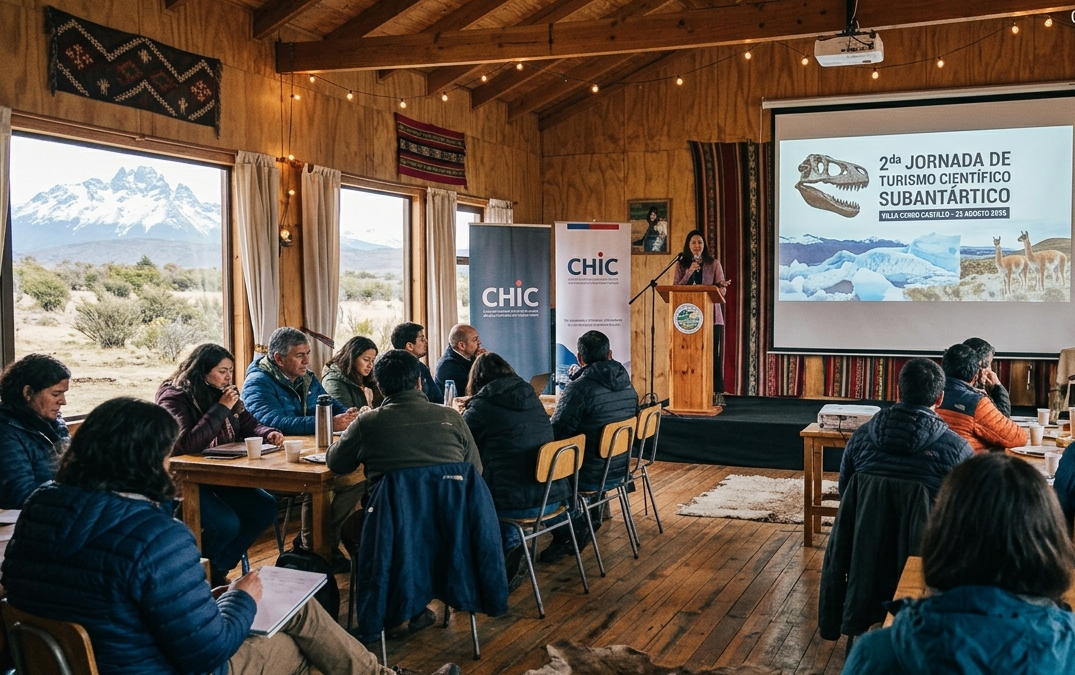 Ciencia, patrimonio y territorio: la 2da Jornada de Turismo Científico Subantártico abre el debate en Villa Cerro Castillo